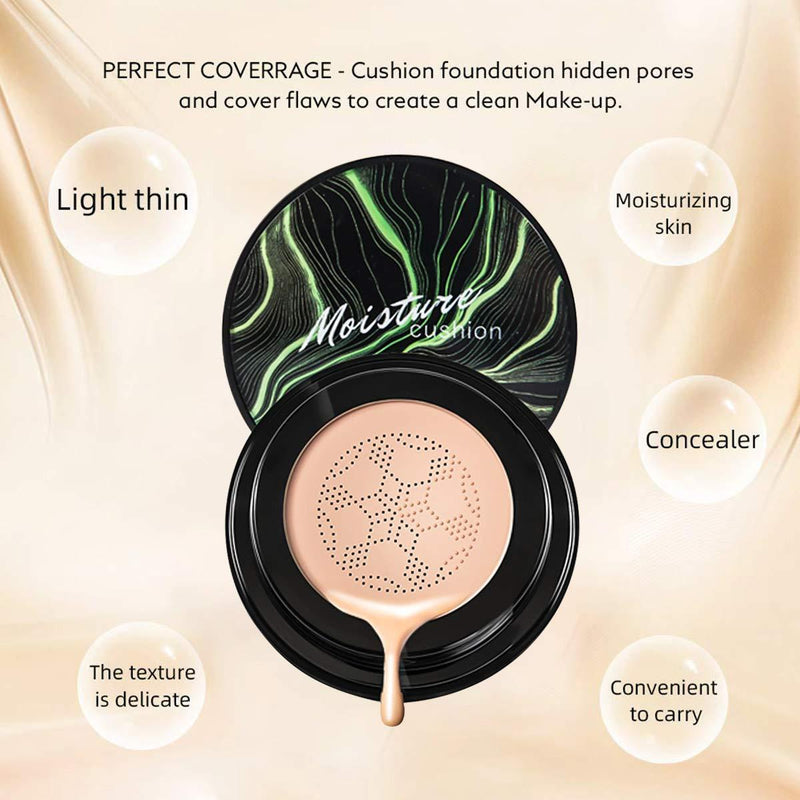 Sunisa 3 In 1 Air Cushion Cc And Bb Waterproof Foundation Cream (For All Skin Types)