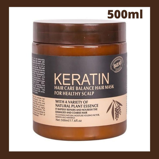 Keratin Hair Care Mask Keratin Hair Treatment for Healthy Scalp Smooth Shiny Frizz Free Hair β 500 ml