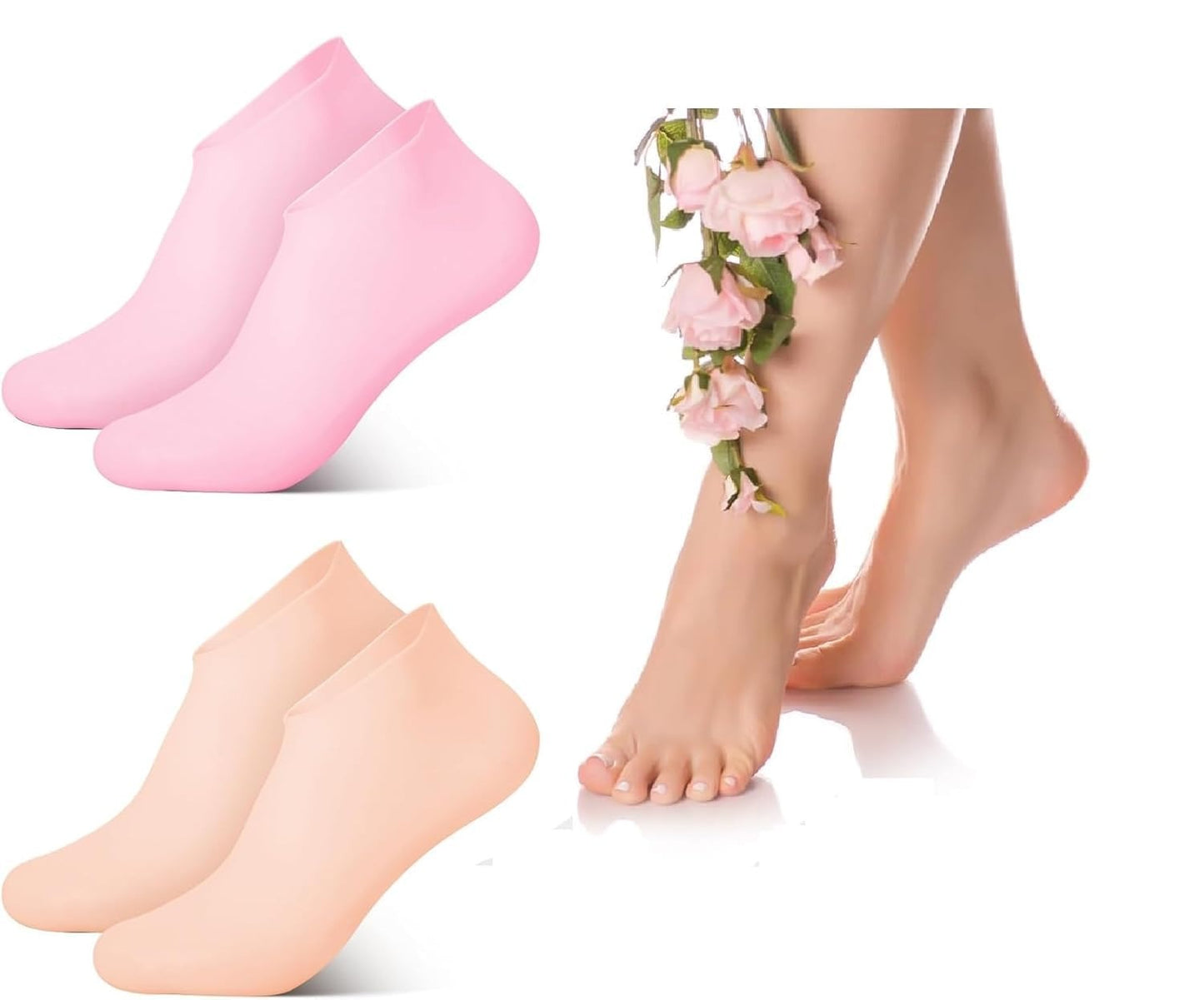 Silicone Moisturizing Gel Socks
