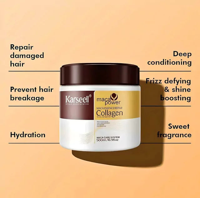 Karseell Collagen Hair Treatment | Hair Mask Essence for Dry Damaged Hair (500ml)