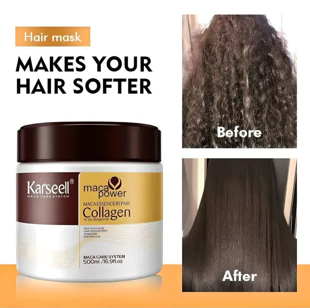 Karseell Collagen Hair Treatment | Hair Mask Essence for Dry Damaged Hair (500ml)