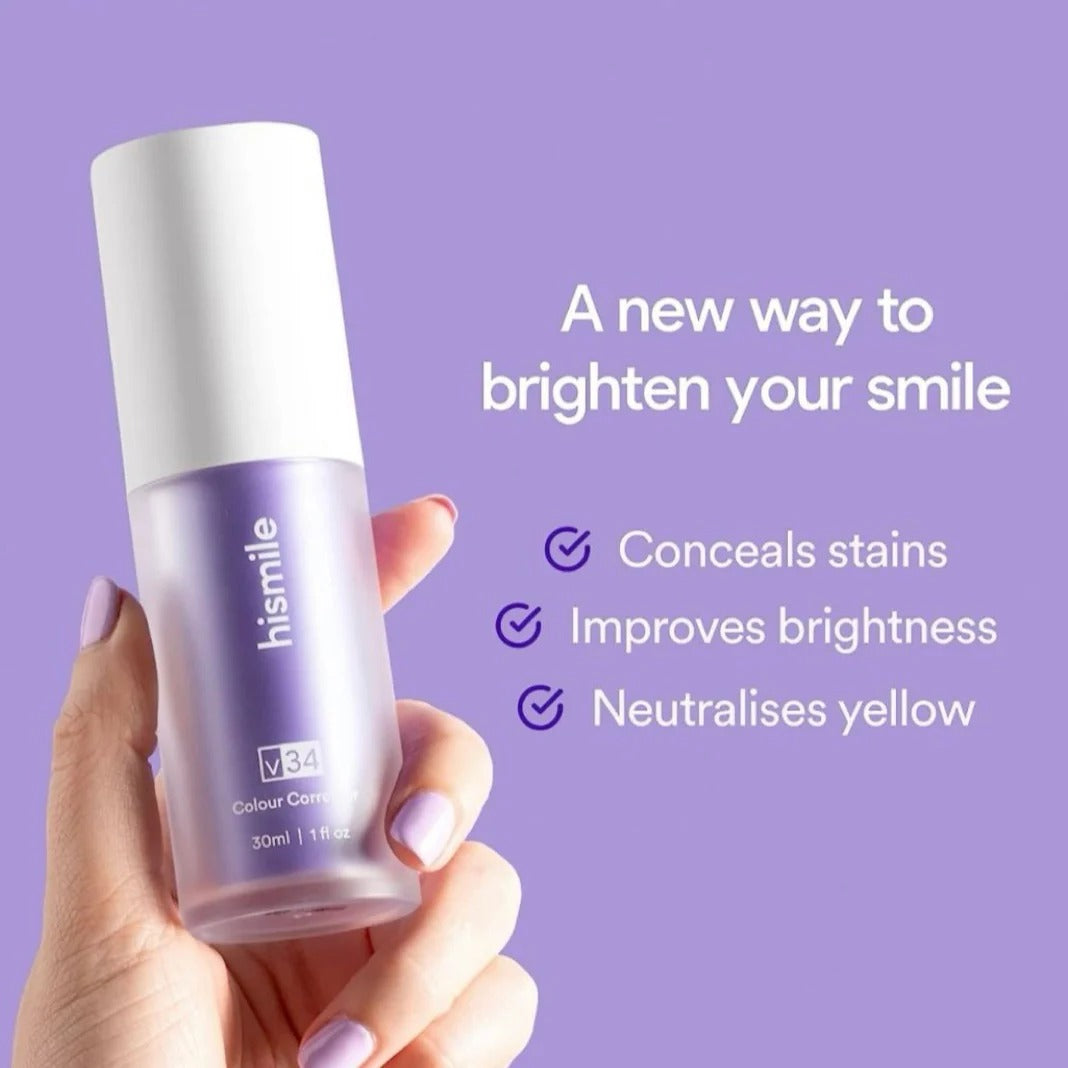 Hismile V34 Colour Corrector Serum – Instant Teeth Whitening