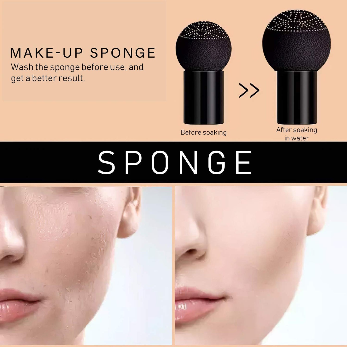Sunisa 3 In 1 Air Cushion Cc And Bb Waterproof Foundation Cream (For All Skin Types)