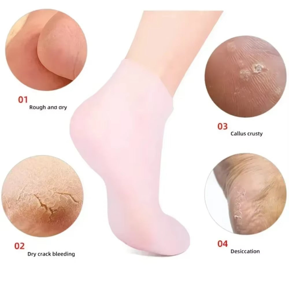 Silicone Moisturizing Gel Socks
