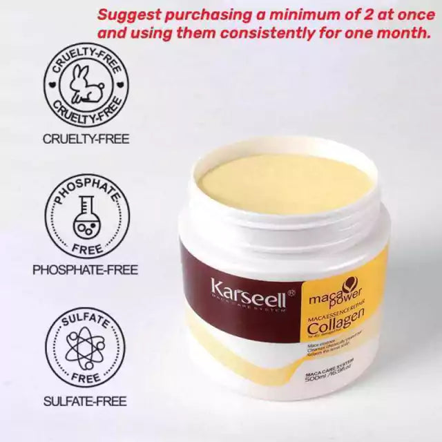 Karseell Collagen Hair Treatment | Hair Mask Essence for Dry Damaged Hair (500ml)