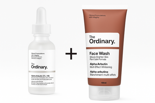 The Ordinary Alpha Arbutin Multi Effect Brightening Set - Serum & Facewash Combo