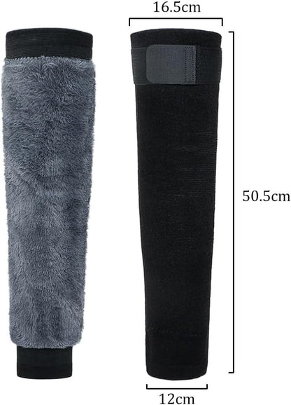Pair of Soft Fleece Knee Warmers – Thermal Leg Warmers for Cold Weather