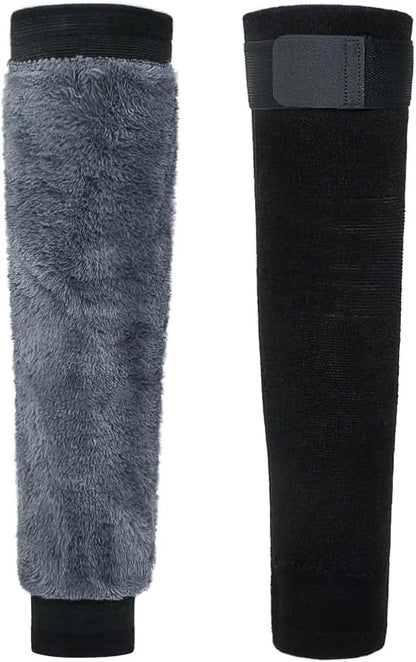 Pair of Soft Fleece Knee Warmers – Thermal Leg Warmers for Cold Weather